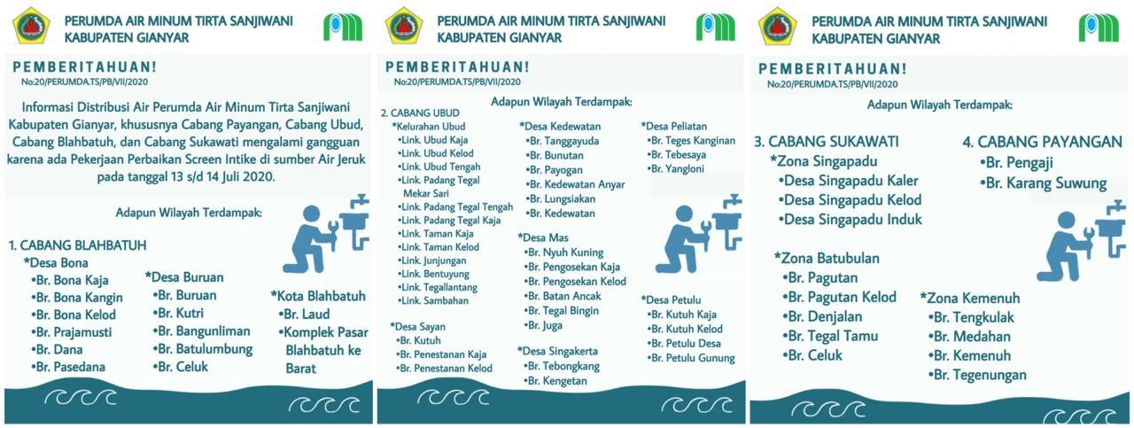 Info berita,Layanan PDAM,Kegiatan PDAM,gangguan layanan pdam,Berita PDAM,PERUMDA AMTS,PERUMDA AMTS Kabupaten Gianyar